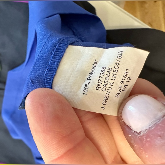 J Crew Navy Block style blouse - Size s - Picture 4 of 5